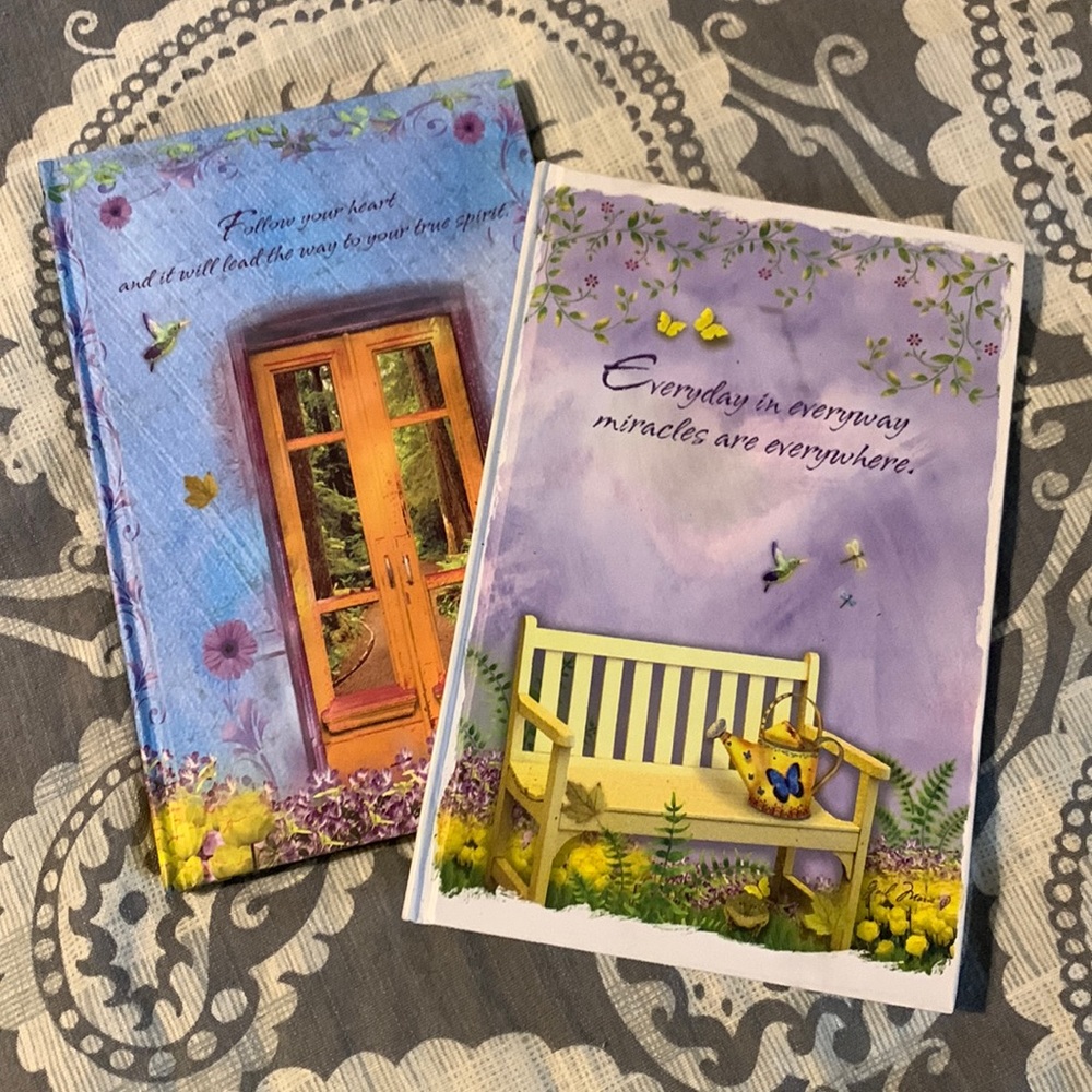 Beautiful bound Journals. Set of two.